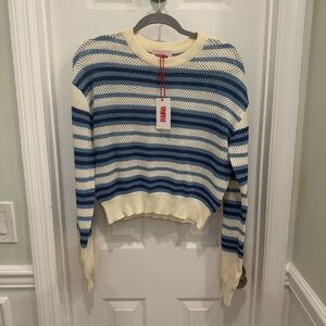 Solid & Striped Tobi pullover crocheted pullover crew neck